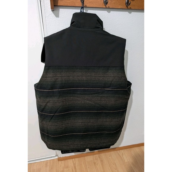 Pendleton Wool Blend Men's Vest Jacket XL  Full Zip Green/Black/Brown NWT - Picture 2 of 8